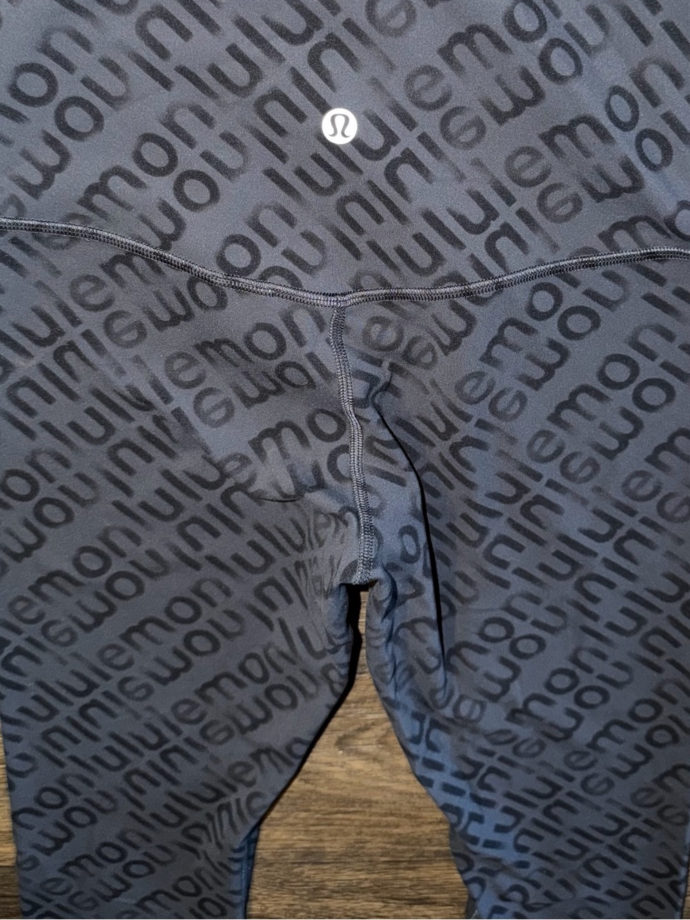 Women’s Align High Rise 25” Flux WordMark Black Lululemon Multi Logo Leggings - Picture 6 of 10
